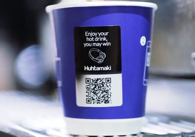 Huhtamaki Adtone: See how this digitalized single-use paper cup works.